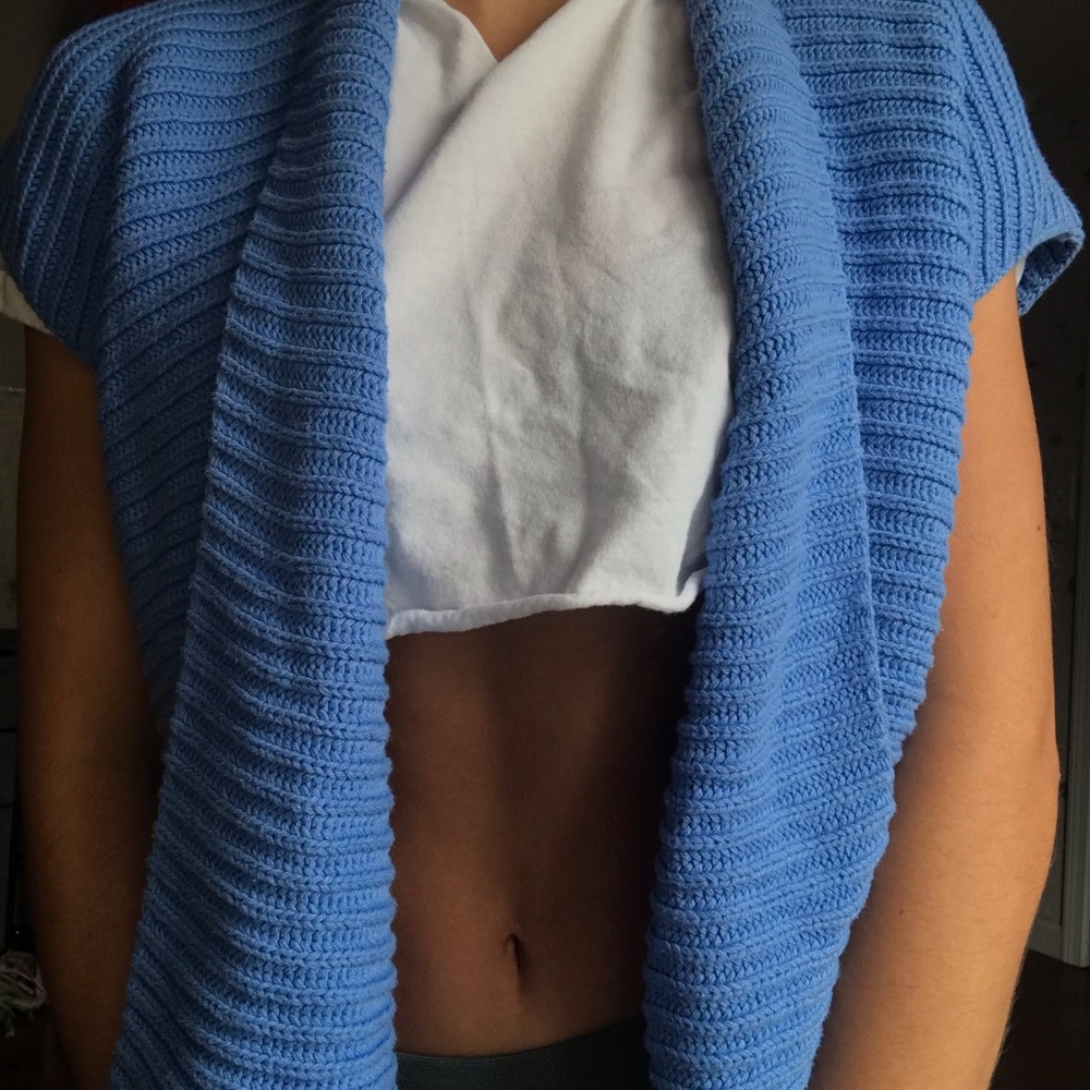 Blue cardigan